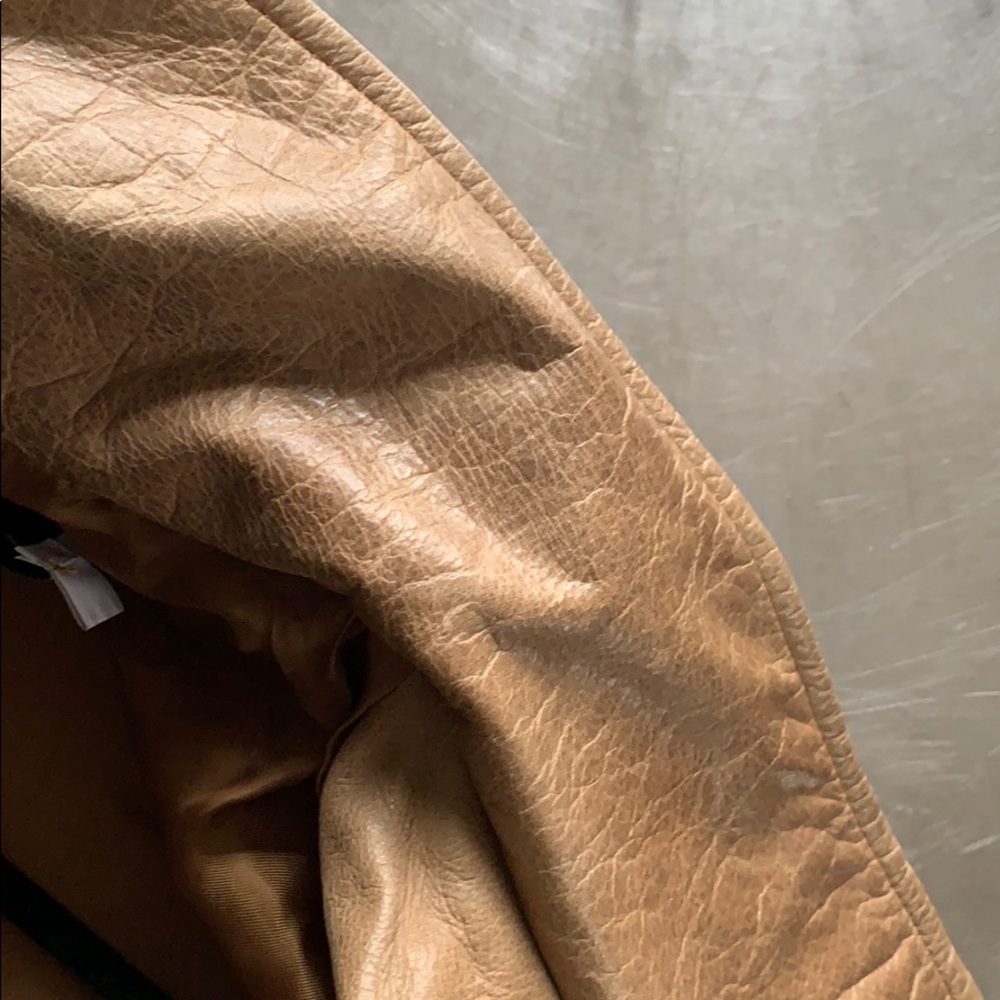 T Alexander Wang Distressed Crop Motto Leather Jacket - Picture 13 of 16